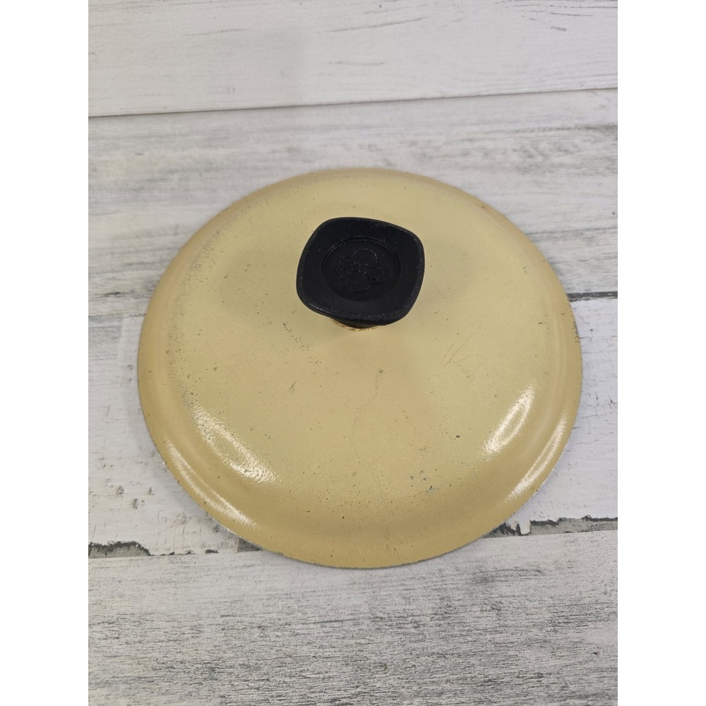 Vintage Club Aluminum Harvest Gold Replacement Lid 7.25 Inch Cast Aluminum USA